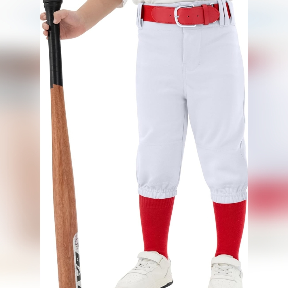 Resinta Youth Boys Baseball Pants with Socks and Belt